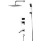 Душевая система Lemark Unit с изливом, хром (LM4522C)