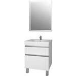 Мебель для ванной Dreja Grace Plus 60 с ящиками, белый глянец