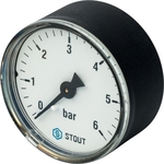 Манометр аксиальный STOUT Dn 50мм 1/4" (SIM-0009-500608)