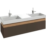 Тумба с раковиной Jacob Delafon Terrace 150 ледяной коричневый (EB1189-N23, EXA112-00)