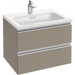 Тумба под раковину Jacob Delafon Vox 80 серая кожа (EB2028-RA-N29)