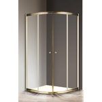 Душевой уголок Cezares Giubileo R-2 90x90 прозрачный, золото (GIUBILEO-R-2-90-SCORREVOLE-C-G)