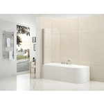 Шторка для ванны Cezares Eco V-1 80х140 прозрачная, хром (ECO-O-V-1-80/140-C-Cr)