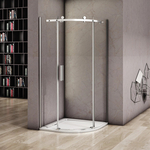 Душевой уголок Good Door Altair R 90х90 с поддоном, прозрачный, хром