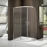 Душевой уголок Good Door Latte R-120-C-WE 120x80 прозрачный, хром матовый (ЛА00004)