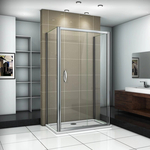 Душевой уголок Good Door Infinity WTW+SP 110х80 с поддоном, прозрачный, хром