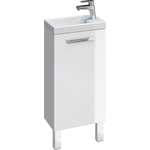 Тумба с раковиной Cersanit Melar 40 белая, с ножками (SU-MEL-CM40, UM-COM40/1, ZP-NOGA-KPL2)