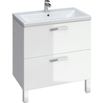 Тумба с раковиной Cersanit Melar 80 белая, с ножками (64130, S-UM-COM80/1-w, ZB-NOGA-KPL2)