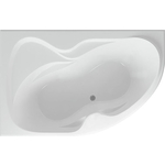 Акриловая ванна Aquatek Вега 170х105 левая, фронтальная панель, разборный каркас, слив-перелив (VEG170-0000073)