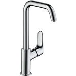 Смеситель для раковины Hansgrohe Focus высокий, с донным клапаном Push-Open, хром (31609000)