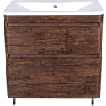 Тумба под раковину Style line Атлантика Люкс 80 напольная, старое дерево (ЛС-00000665)