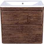 Тумба под раковину Style line Атлантика Люкс 80 подвесная, старое дерево (ЛС-00000664)