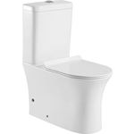 Унитаз-компакт безободковый Aquanet Roll-C с тонким сиденьем микролифт (CL-12249B, CL-12249B-1)