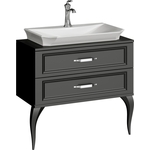 Тумба под раковину Aqwella LaDonna 85x46 черная (LAD0108BLK)