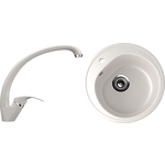 Кухонная мойка и смеситель Ulgran U-101 белый