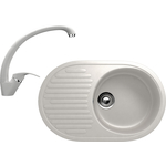 Кухонная мойка и смеситель Ulgran U-107 молоко