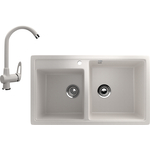 Кухонная мойка и смеситель Ulgran U-200 белый