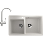 Кухонная мойка и смеситель Ulgran U-200 молоко