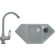 Кухонная мойка и смеситель Ulgran U-409 графитовый