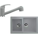 Кухонная мойка и смеситель Ulgran U-505 графитовый