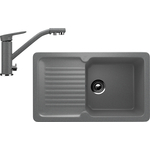 Кухонная мойка и смеситель Ulgran U-506 темно-серый