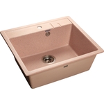 Кухонная мойка GranFest Quadro Gf-Q560 светло-розовая