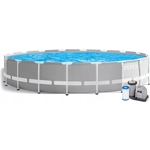 Каркасный бассейн Intex 26756 Prism Frame 610х132см, 32695л, фил.-насос 5678л/ч, лестница, тент, подстилка