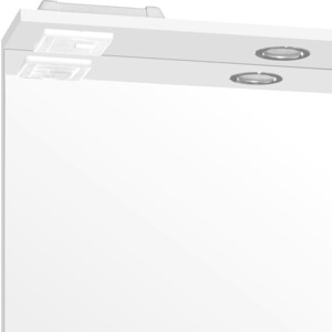 Зеркало Style line Инга 70 с подсветкой, белое (ЛС-00000642)