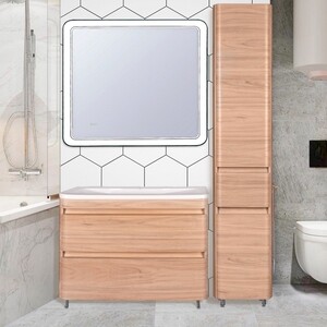 Тумба под раковину Style line Атлантика 100 напольная, ясень перламутр (ЛС-00000682)