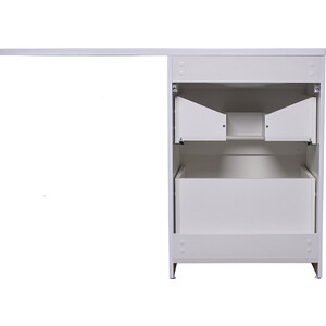 Тумба с раковиной Style line Даймонд Люкс 58 (120L) левая, под стиральную машину, белая (СС-00000559 + 2000949237411)