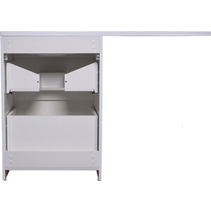 Тумба с раковиной Style line Даймонд Люкс 58 (120R) правая, под стиральную машину, белая (СС-00000559 + 2000949237428)