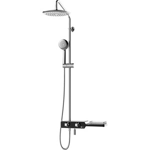 Душевая система Lemark Tropic с термостатом, хром/черный (LM7009C)