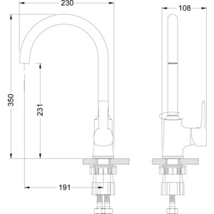 Смеситель для кухни Lemark Evitta (LM0505C)