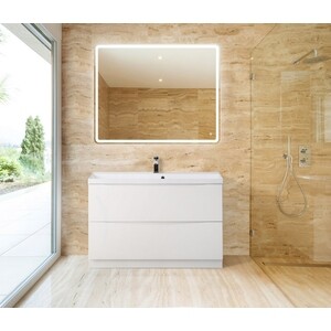 Тумба под раковину BelBagno Marino 90x80 bianco lucido (MARINO-900-2C-PIA-BL-P)
