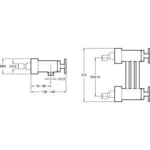 Термостат для душа Jacob Delafon Nouvelle Vague (E78344-CAT)