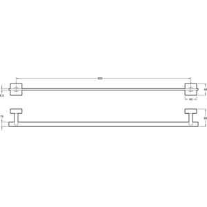 Полотенцедержатель Jacob Delafon EO Mecanique (E77869-CP)