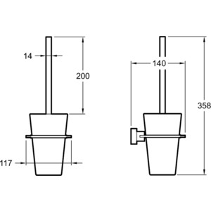 Ершик для унитаза Jacob Delafon EO Mecanique (E77871-CP)