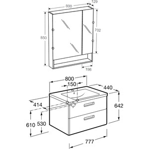 Мебель для ванной Roca Gap 80 белый