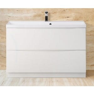 Тумба с раковиной BelBagno Marino 90x45 Bianco lucido (MARINO-900-2C-PIA-BL-P, BB900/450-LV-MR-PR)