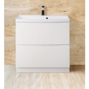Тумба с раковиной BelBagno Marino 60x85 bianco lucido (MARINO-600-2C-PIA-BL-P, BB600/450-LV-MR-AST)