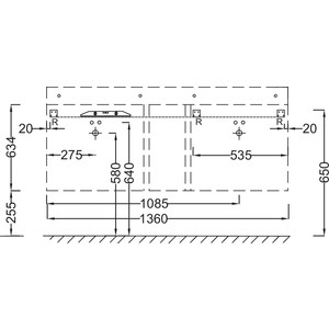 Мебель для ванной Jacob Delafon Soprano 140 квебекский дуб