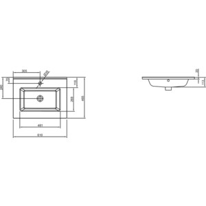 Раковина мебельная Jacob Delafon Ola 61x46 (EXSA112-00)