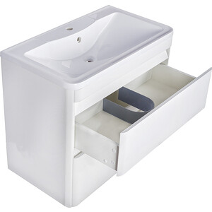 Тумба под раковину Style line Атлантика Люкс 80 подвесная, антискрейч (СС-00000691)