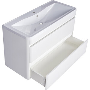 Тумба под раковину Style line Атлантика Люкс 100 подвесная, антискрейч (СС-00000693)