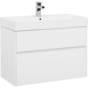 Тумба под раковину Aquanet Бруклин 85 белая (203960)