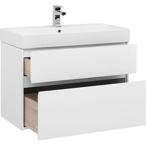 Тумба под раковину Aquanet Бруклин 85 белая (203960)