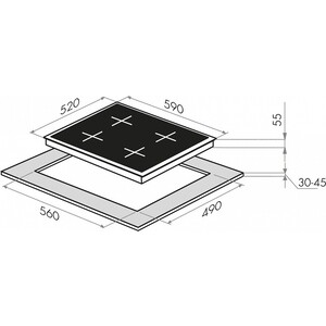 Индукционная варочная панель MAUNFELD EVI.594.FL2(S)-GR