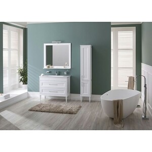 Зеркало с полкой Aquanet Бостон 100 белый (209674, 178249)