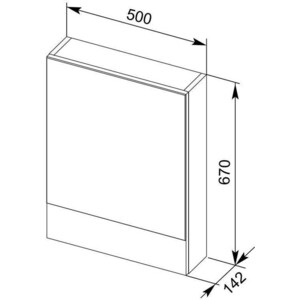 Зеркальный шкаф Aquanet Верона 50 с подсветкой, белый (207763, 179947)
