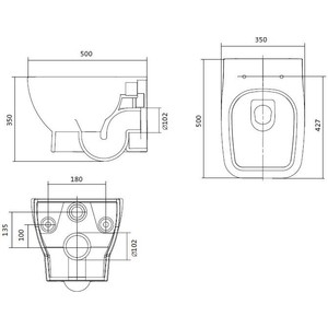 Комплект унитаза Santek Нео унитаз подвесной с микролифтом Clip Up + инсталляция, кнопка хром (1WH501543)